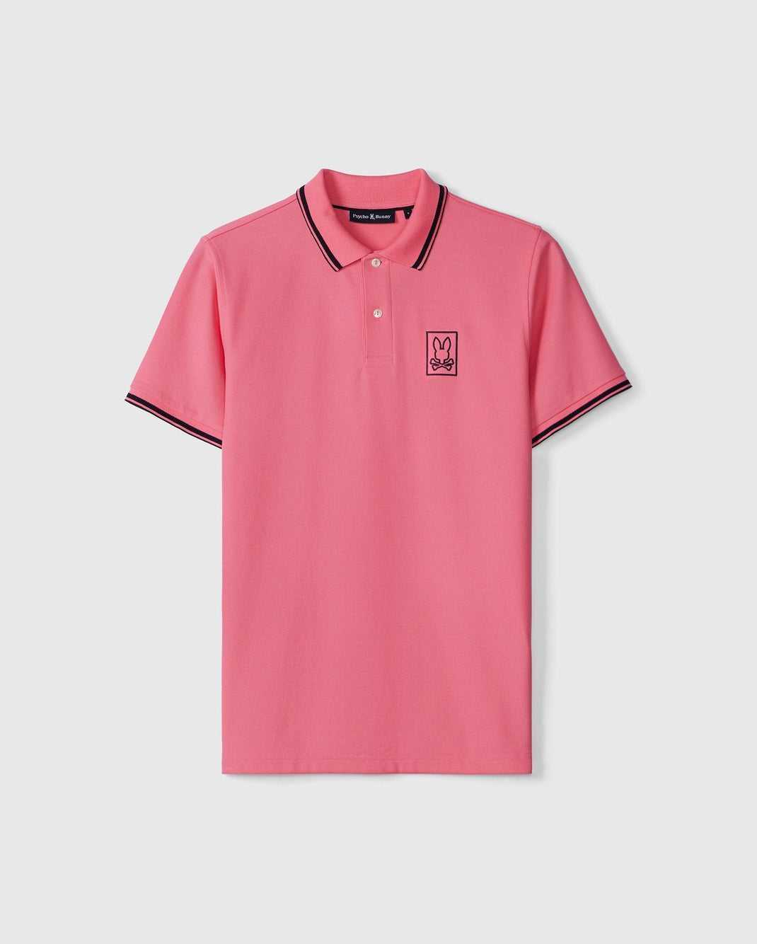 Polos Psycho Bunny Arcadia Pique Polo Shirt Rose Homme | RMW-45334517